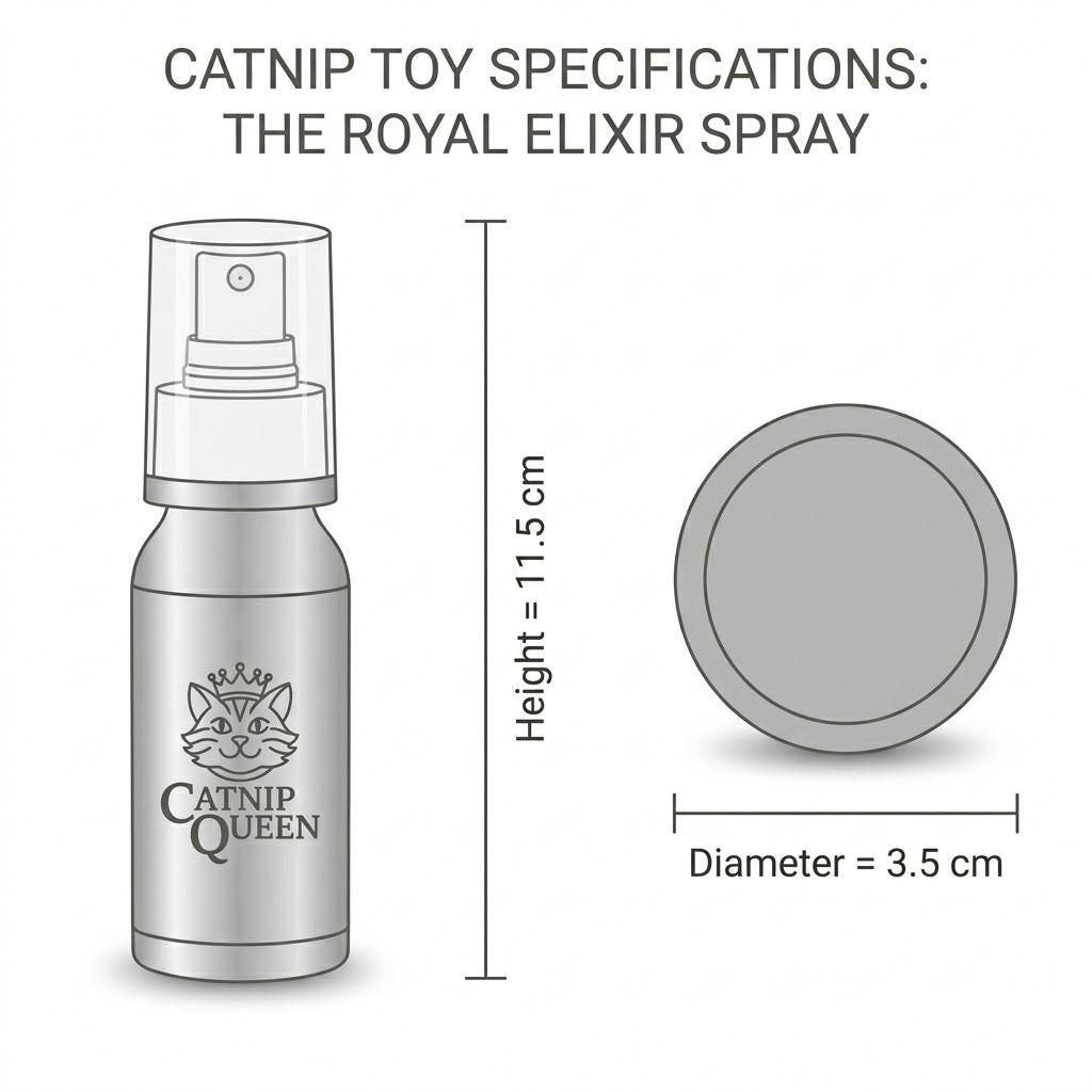 The Count's Moustache Organic Catnip Toy & Elixir Duo Catnip & Silvervine Spray 50ml.