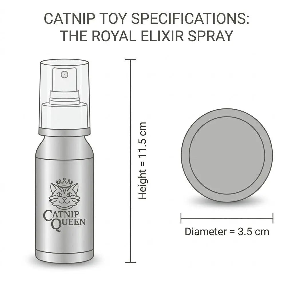 The Count's Moustache Organic Catnip Toy & Elixir Duo Catnip & Silvervine Spray 60ml.