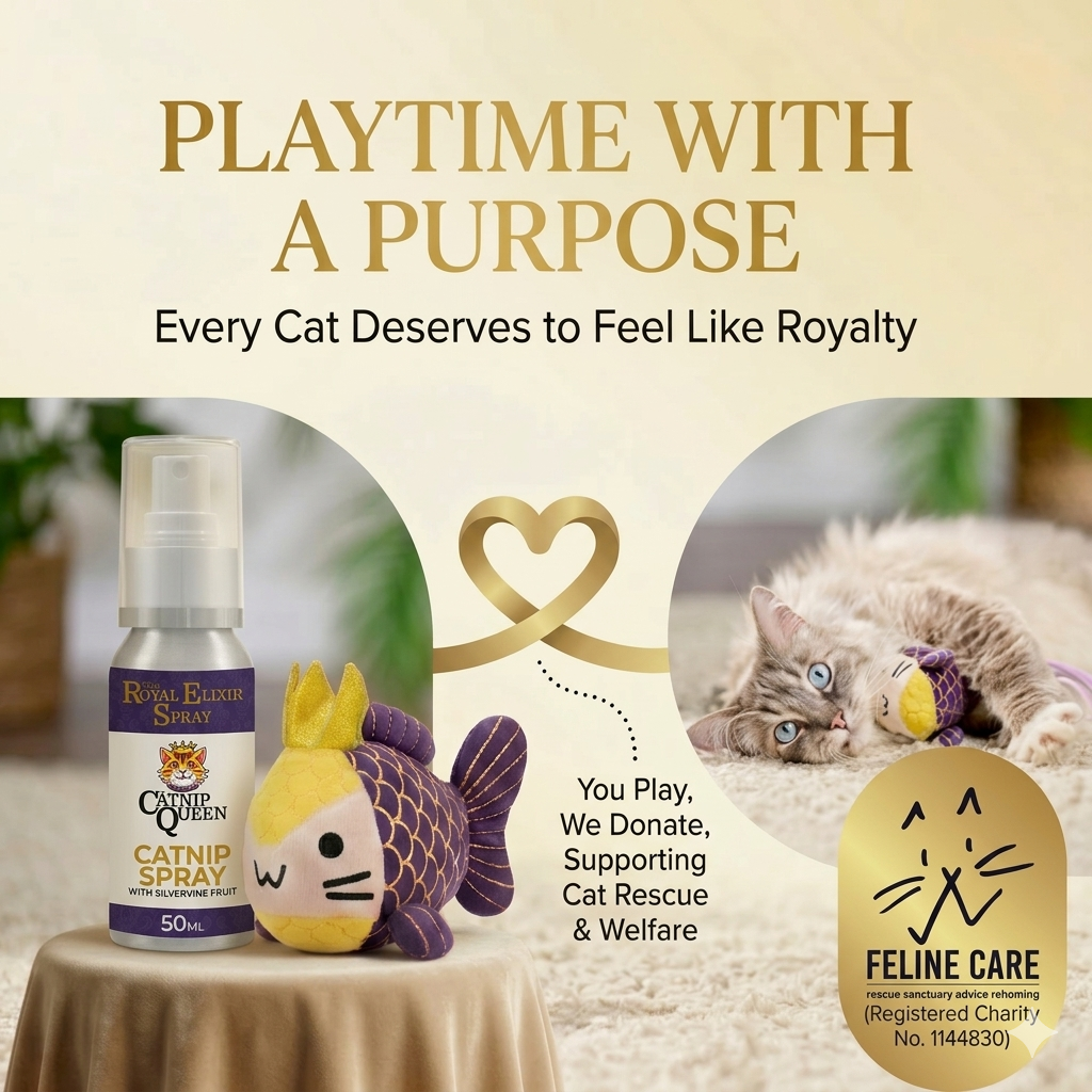 The Designer Clutch & Elixir Duo Bundle - Catnip Toy plus Catnip & Silvervine Spray 50ml.