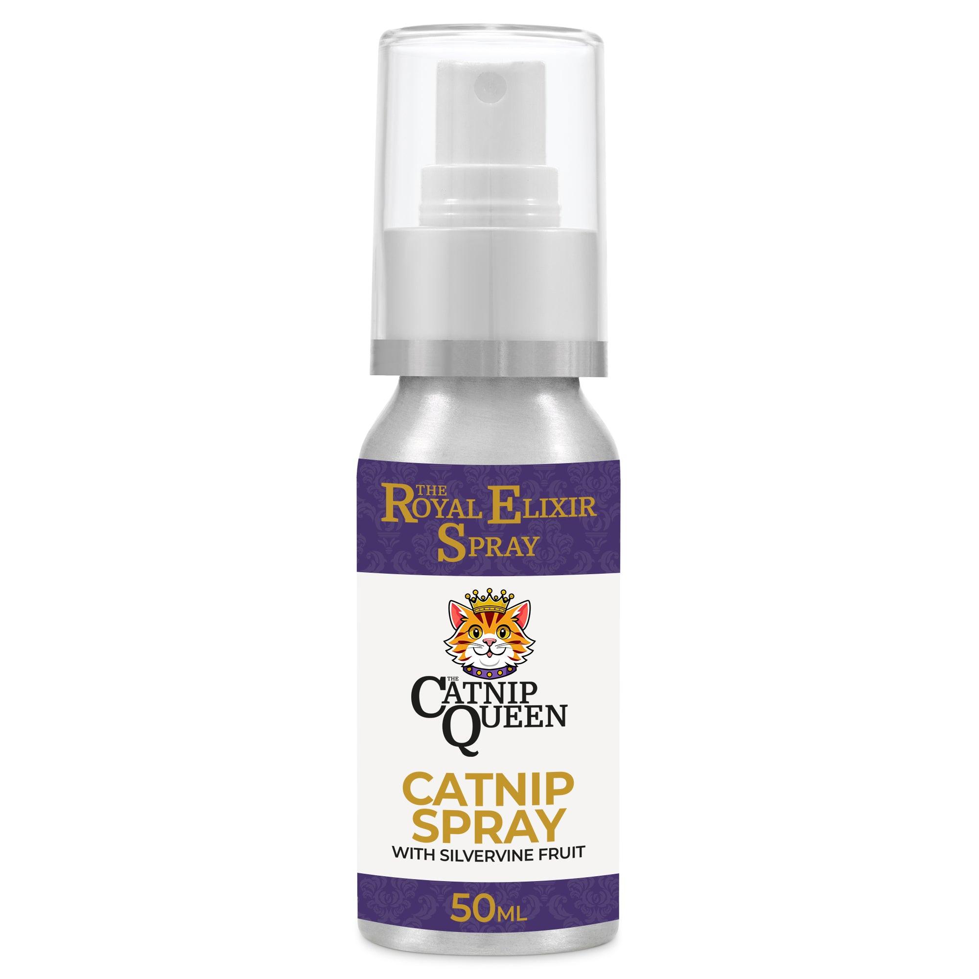 The Designer Clutch & Elixir Duo Bundle - Catnip Toy plus Catnip & Silvervine Spray 50ml.