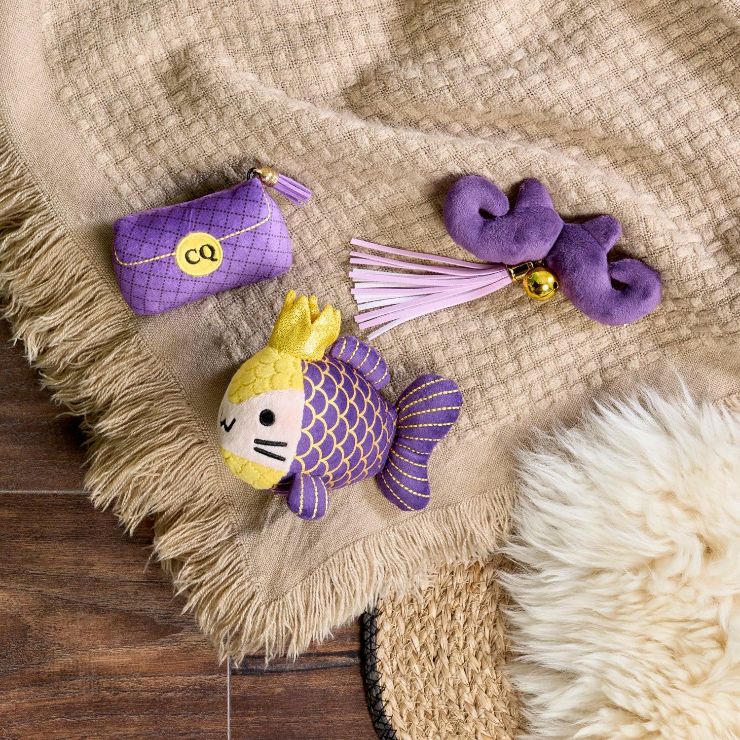 The Catnip Queen's Collection - 3 Luxury Catnip Toys for Cats - Extra Fancy Catnip with Silverine.