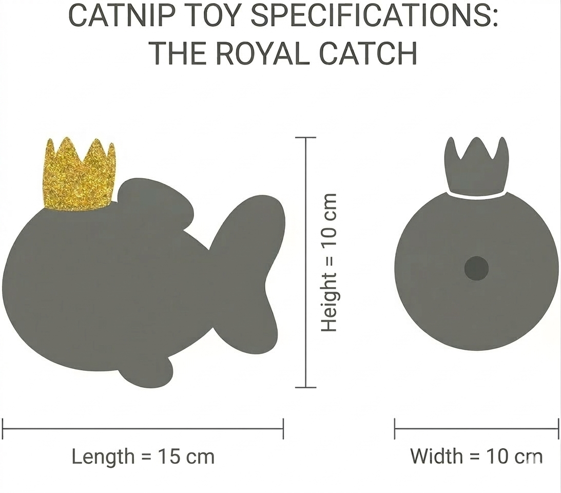 The Royal Catch & Elixir Duo Catnip Toy plus Catnip & Silvervine Spray 50ml.